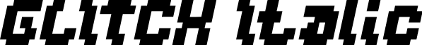 GLITCH Italic