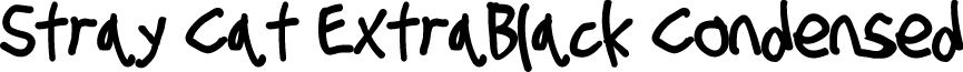 Stray Cat ExtraBlack Condensed
