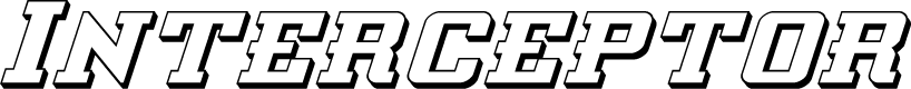 Interceptor 3D Italic