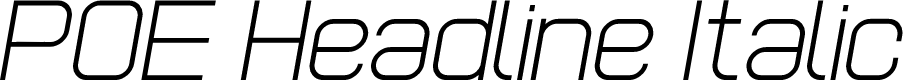 POE Headline Italic