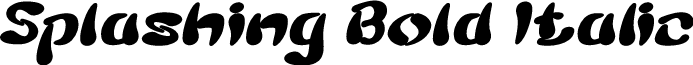 Splashing Bold Italic