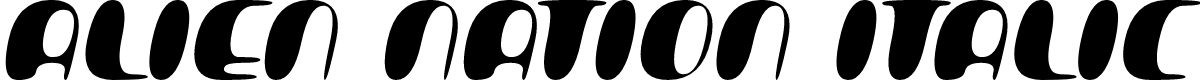 Alien Nation Italic
