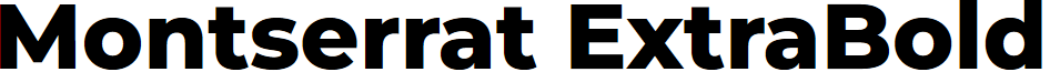 Montserrat ExtraBold