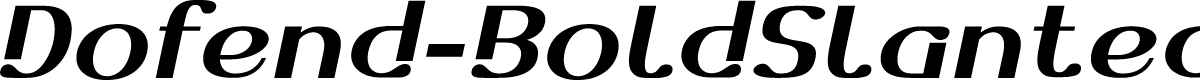 Dofend-BoldSlanted