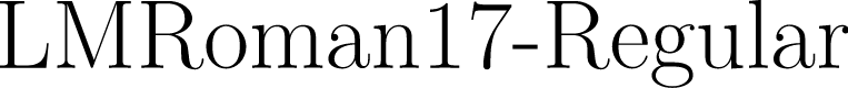 LMRoman17-Regular