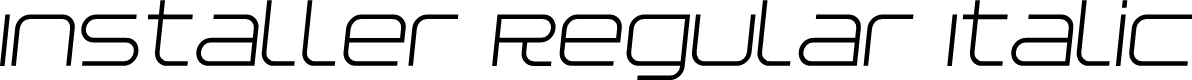 Installer Regular Italic