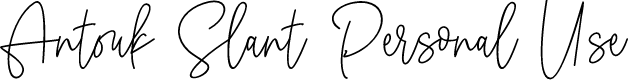 Antouk Slant Personal Use