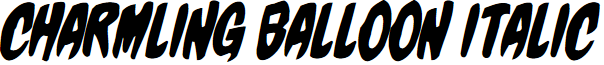 Charmling Balloon Italic