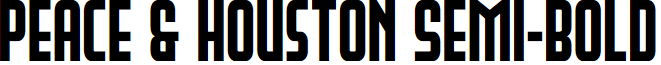 Peace & Houston Semi-Bold