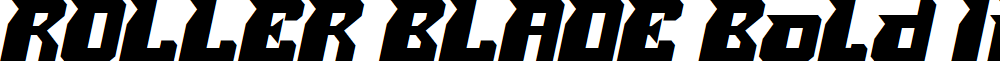ROLLER BLADE Bold Italic
