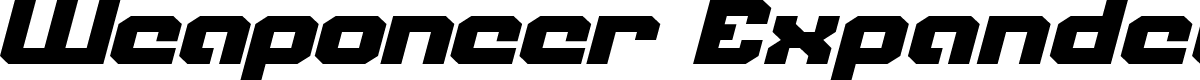 Weaponeer Expanded Italic