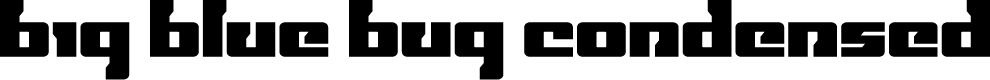 Big Blue Bug Condensed