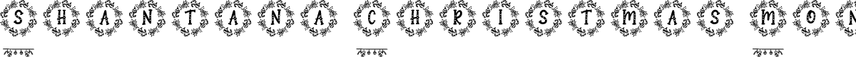 Shantana Christmas Monogram Reg