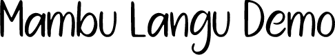 Mambu Langu Demo