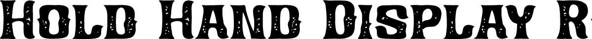 Hold Hand Display Rough