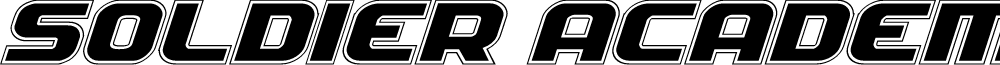 Soldier Academy Expanded Italic