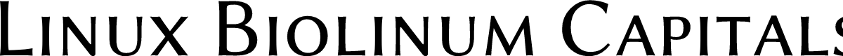 Linux Biolinum Capitals