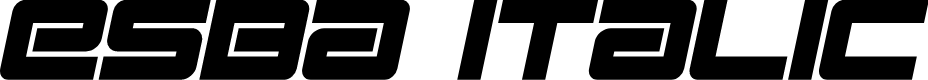 Esba - Italic