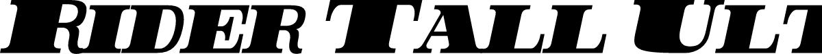 Rider Tall Ultra-condensed ExtraBlack Italic