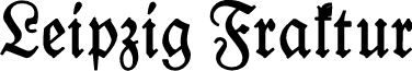 Leipzig Fraktur LF Bold