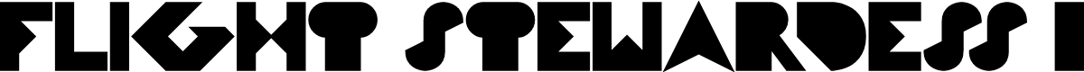 FLIGHT STEWARDESS Bold