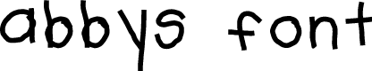 abbys font