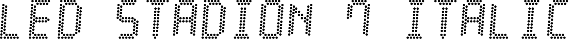 LED Stadion 7 Italic