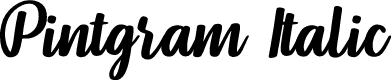 Pintgram Italic