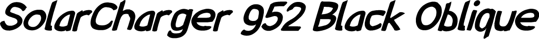 SolarCharger 952 Black Oblique