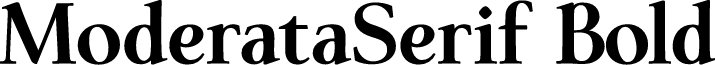 ModerataSerif Bold