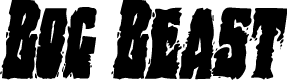 Bog Beast Condensed Italic
