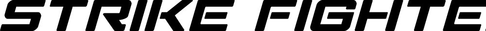 Strike Fighter Expanded Italic
