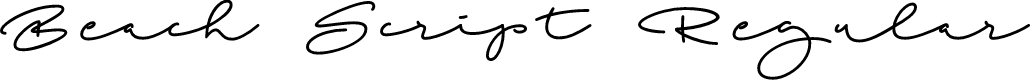 Beach Script Regular