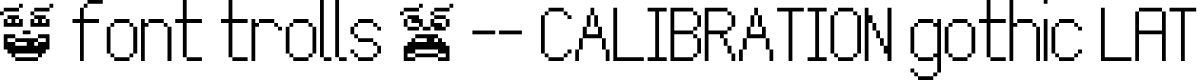 Calibration Gothic NBP Latin