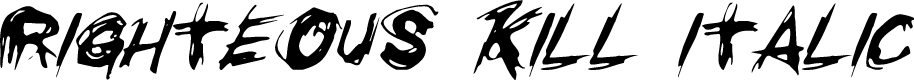 Righteous Kill Italic