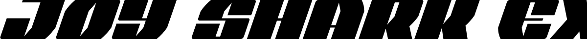 Joy Shark Extra-Condensed Italic