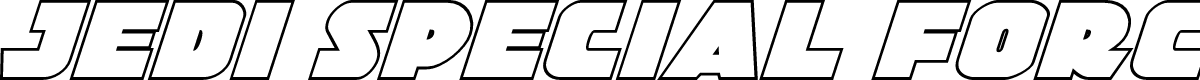 Jedi Special Forces Outline Italic