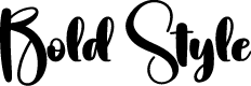 Bold Style