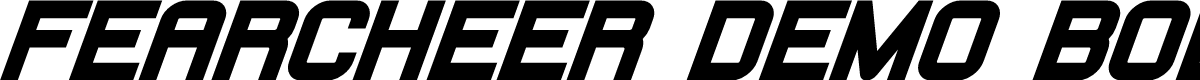 Fearcheer Demo Bold Italic