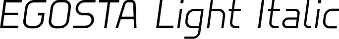 EGOSTA Light Italic