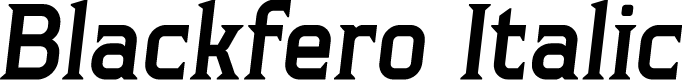 Blackfero Italic