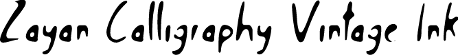 Zayan Calligraphy Vintage Ink