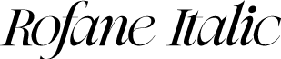 Rofane Italic