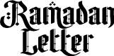 Ramadan Letter Personal Use