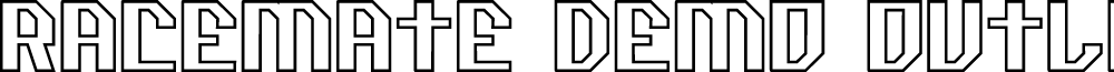 Racemate Demo Outline