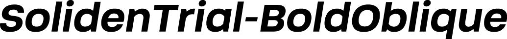 SolidenTrial-BoldOblique