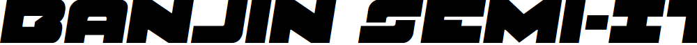 Banjin Semi-Italic