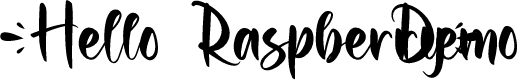 Hello Raspberry Demo