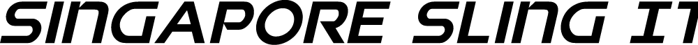 Singapore Sling Italic