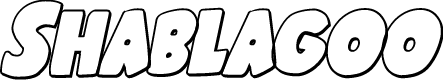 Shablagoo Outline Italic